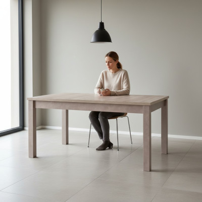 Tavolo da pranzo cucina design tavoli soggiorno in legno 160x80cm vero artigianato nuovo