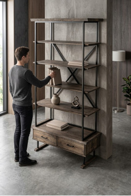 Design scaffale armadi soggiorno scaffali in acciaio inossidabile libreria