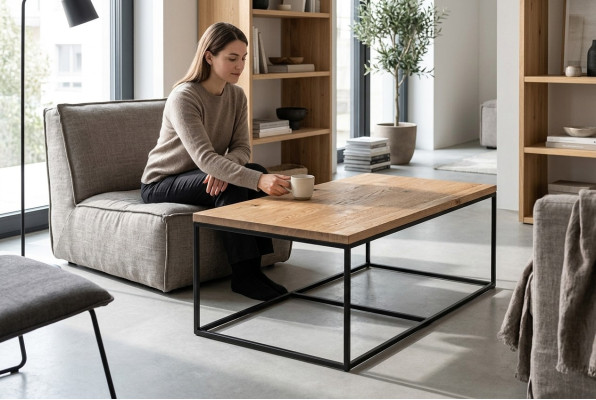 Mobili loft Designer Tavolino classico Tavolino da salotto Divano Soggiorno