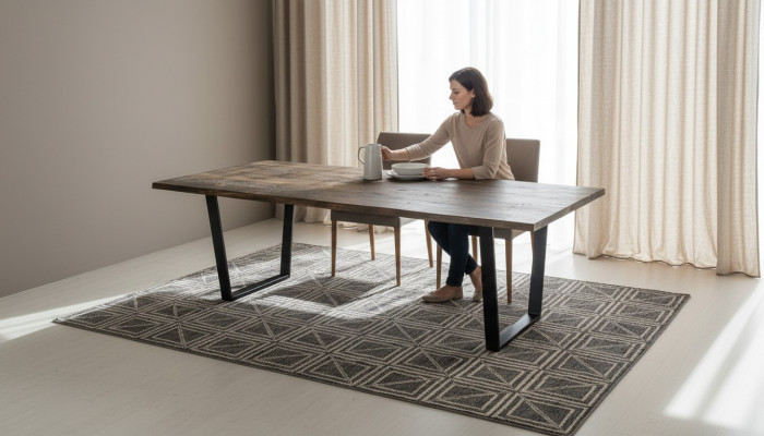 Tavolo da pranzo, tavoli da pranzo, tavolo per riunioni, scrivania, design in legno, tavolo da conferenza, nuovo.