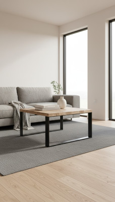 Tavolino da salotto Tavolo Divano Tavoli Tavolino decorativo Mobili per il soggiorno Legno 70x45 Loft