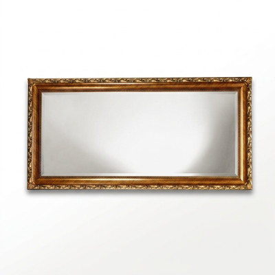 Specchio in legno massello Cornice in legno fatta a mano Specchio da parete Cornice in legno 181x91 Stile barocco.