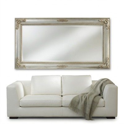 Specchio da parete Specchio antico Barocco Antico Legno 187x97 Specchio da appendere Cornice per mobili