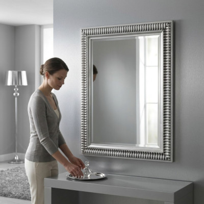 Specchio cornice in legno Grande specchio da parete Design classico Barocco antico SP 7280
