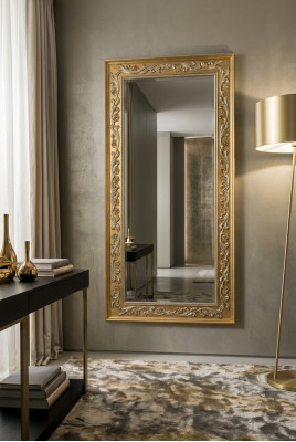 Specchio specchio Barocco Rococò Ingressi Soggiorno Bagno Legno Vetro Design SP 6420