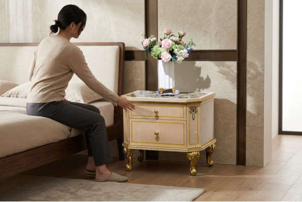 Comodino Tavolino da notte Como Consolle Tavolino Cassetto Design di console Nuovo