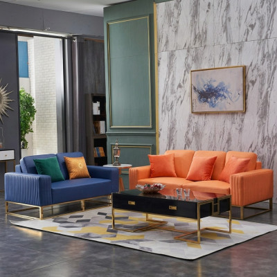 Set divano 3 + 2 posti Designer, divani imbottiti moderni