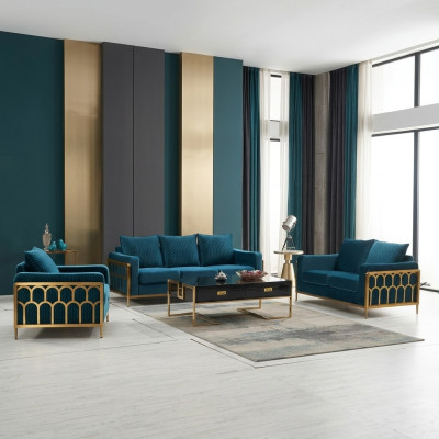 Design del soggiorno Divano Set di divani 3+2+1 posti Divano moderno