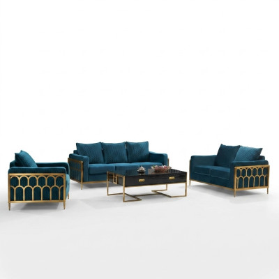 Design del soggiorno Divano Set di divani 3+2+1 posti Divano moderno