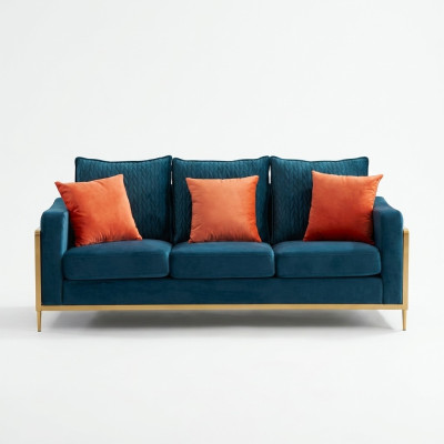 Set di divani 3+2 posti in tessuto design divani imbottiti divani relax.