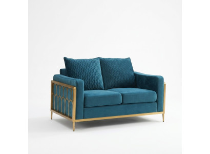 Divano a 2 posti design moderno in tessuto 100% tessile moderno.