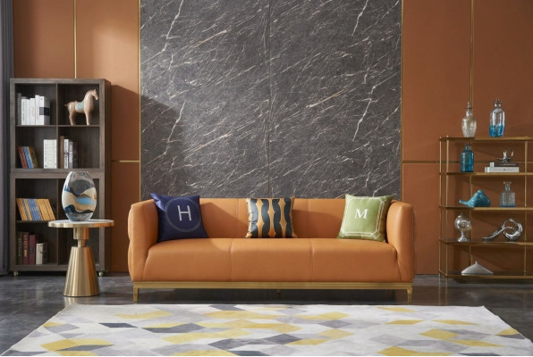 Divano design a 3 posti moderno Divano imbottito Designsofa a tre posti