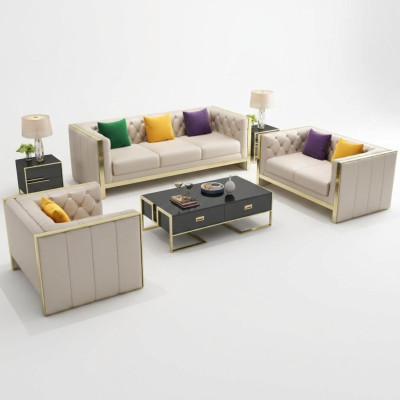Set divano 3+2+1 posti Set divano design Cuscini divano Moderne lusso