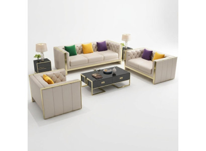 Set divano 3+2+1 posti Set divano design Cuscini divano Moderne lusso