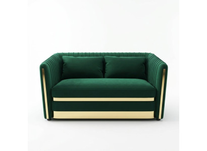 Divano designer verde divano imbottito xxl 2 posti divani grandi tessuto in pelle.