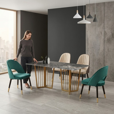 Designer tavolo da pranzo tavolo sala da pranzo soggiorno design tavoli 180x90cm