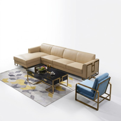 Divano design divano angolare pouf set di mobili imbottiti paesaggio abitativo