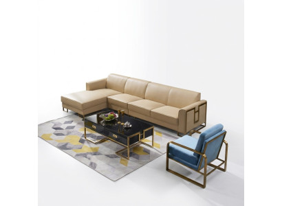 Divano design divano angolare pouf set di mobili imbottiti paesaggio abitativo