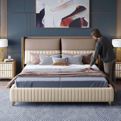 Letto matrimoniale Letto matrimoniale Letto matrimoniale matrimoniale Design Letti di lusso Stile moderno nuovo 180x200cm!