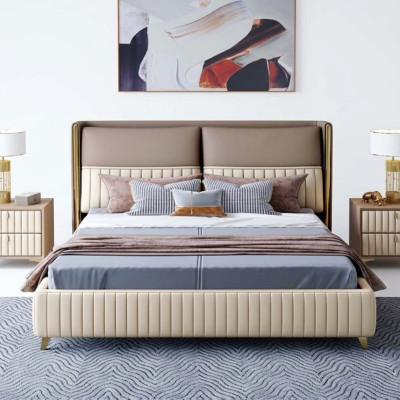 Letto matrimoniale Letto matrimoniale Letto matrimoniale matrimoniale Design Letti di lusso Stile moderno nuovo 180x200cm!