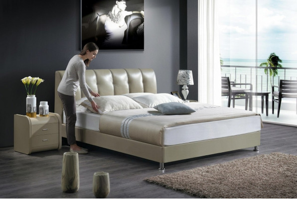 Biancheria da letto 2x comodino 3 pezzi. Camera da letto set di lusso moderno mobili letti nuovi