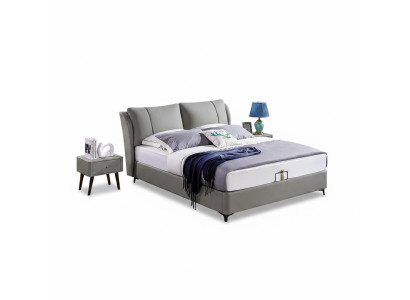 Letto matrimoniale classico con doppio letto, decorazione di design di lusso, letti moderni in stile nuovo