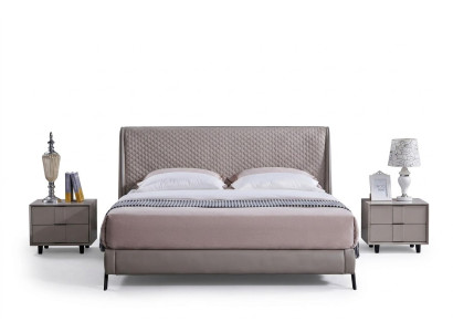 Set completo per la camera da letto Letto 2 comodini 3 pezzi. Set di lusso da designer