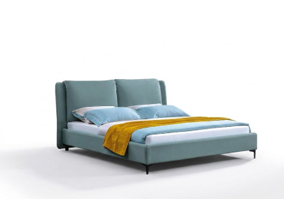 Letto classico Letto matrimoniale con letti in legno in stile country. Camera da letto in legno reale.