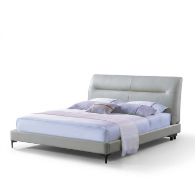 Letto imbottito design di lusso letto matrimoniale in pelle camera da letto di lusso.