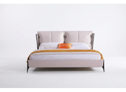 Hotel di design moderno Letto xxl Letti di lusso in pelle sintetica doppia