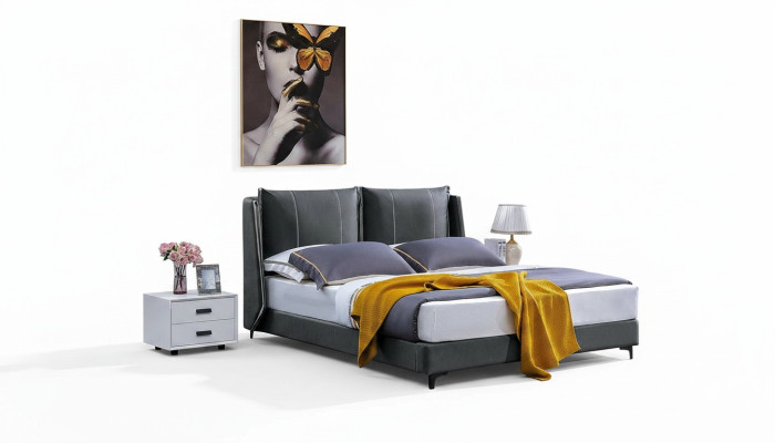 Letto matrimoniale Camera da letto Letti Letto matrimoniale di lusso Beige Arredamento Hotel Mobili