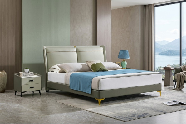 Mobili da camera da letto di lusso Design letto imbottito Letto matrimoniale matrimoniale