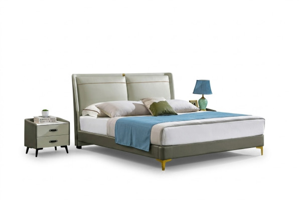 Mobili da camera da letto di lusso Design letto imbottito Letto matrimoniale matrimoniale