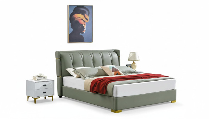 Letto matrimoniale Beige Mobili Letti Camera da letto Letto Matrimoniale Beige Hotel