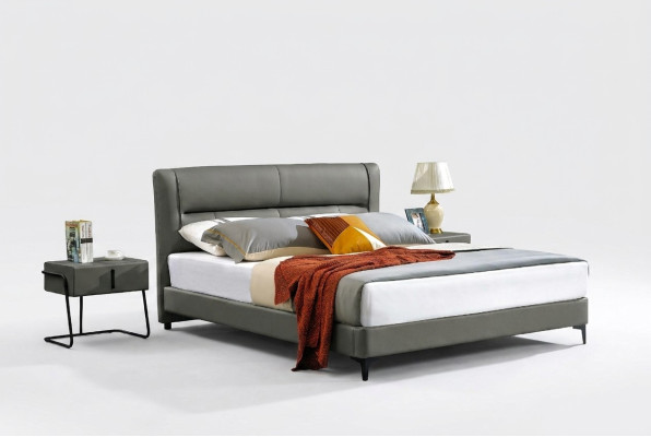 Letto in pelle Camera da letto completa Letto Comodini 3 pezzi Set Hotel