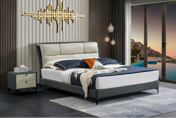 Letto design struttura letto hotel in metallo letti matrimoniali camera da letto legno