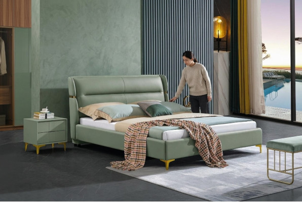 Set di 2 comodini da camera da letto, mobili da letto di lusso.