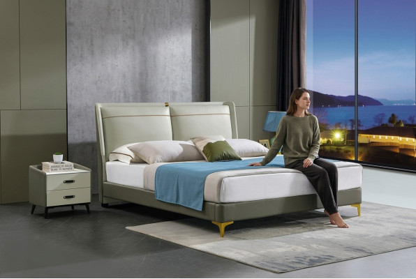 Camera da letto 3 pezzi. Set letto 2x comodini console letti matrimoniali hotel