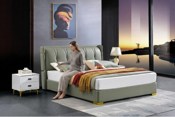 Camera da letto Letto in legno Vero legno Letto Letti Hotel 180x200 Massiccio