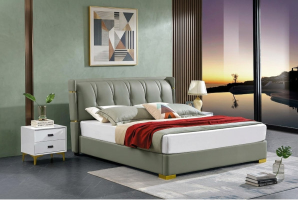 Camera da letto Letto in legno Vero legno Letto Letti Hotel 180x200 Massiccio