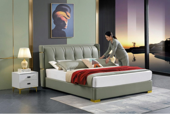Design Letto 2x Comodino 3 pezzi. Set da camera da letto di lusso completo, nuovo.