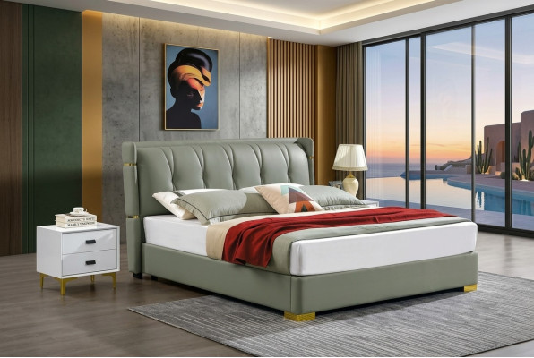 Design Letto 2x Comodino 3 pezzi. Set da camera da letto di lusso completo, nuovo.