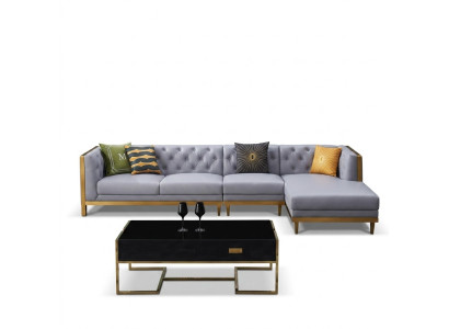 Divano angolare divano divano divano in pelle arredamento di lusso arredamento a L