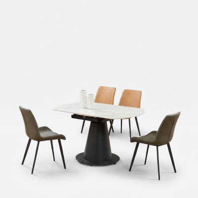 Tavolo da pranzo design Tavolo rotondo Tavoli da pranzo Soggiorno 150x90 Tavolo da pranzo design Tavolo rotondo Tavoli da pranzo Soggiorno 150x90