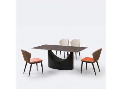 Design tavolo Ess 4 sedie set mobile gruppo stanza 5 pezzi. Tavoli in marmo