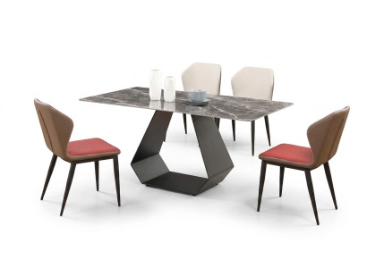 Tavolo da pranzo moderno in marmo, tavoli 180x90 per sala da pranzo, mobili di lusso di design nuovo.