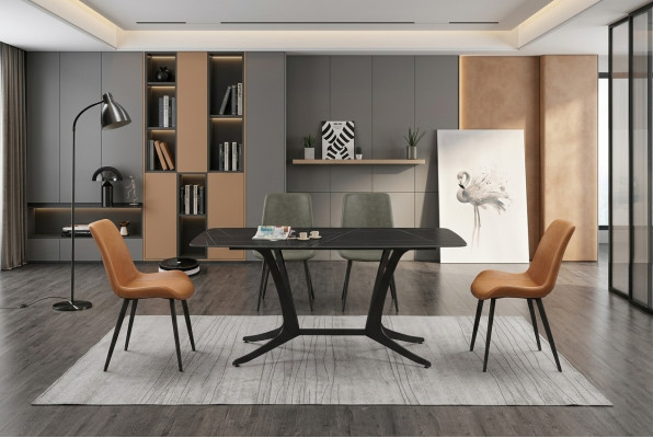 Designer Tavolo da pranzo Tavolo Decorazione sala da pranzo Design Tavoli 180x90cm.