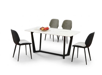 Tavolo colonne lussuoso tavoli sala da pranzo Mobili completo di 5 pezzi.