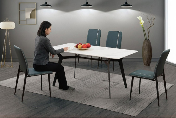 Tavolo da pranzo di lusso, tavoli, arredamento completo per sala da pranzo, set da 5 pezzi, gruppo.