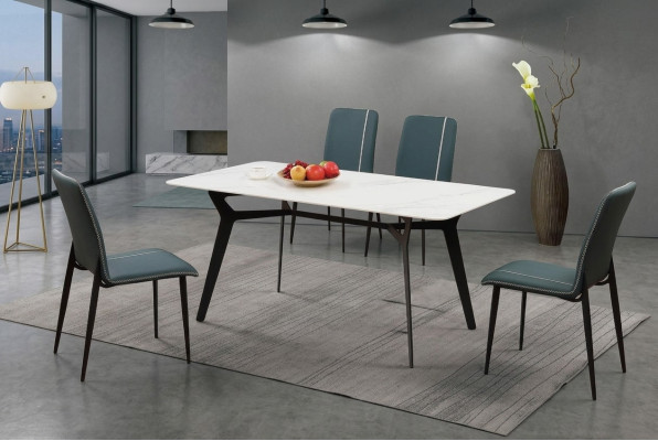 Tavolo da pranzo di lusso, tavoli, arredamento completo per sala da pranzo, set da 5 pezzi, gruppo.